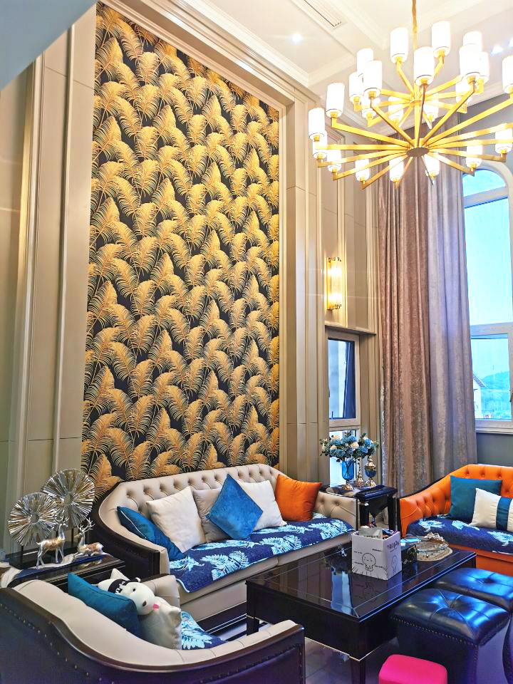 复式大宅室内装修设计-沙发背景墙 复式大宅室内装修设计-沙发背景墙